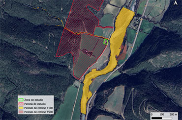 ESTUDIO DE INUNDABILIDAD DE VIVIENDA AISLADA JUNTO AL RIO ARAGON SUBORDAN